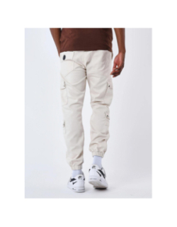Pantalon cargo logo signature écru homme - Project X Paris