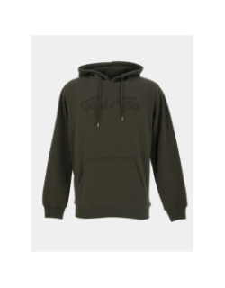 Sweat à capuche logo brodé kaki homme - Project X Paris