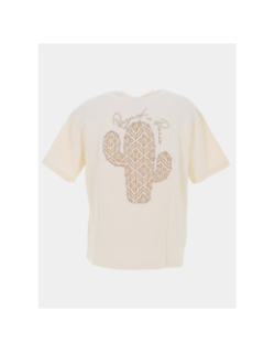 T-shirt cactus brodé beige homme - Project X Paris