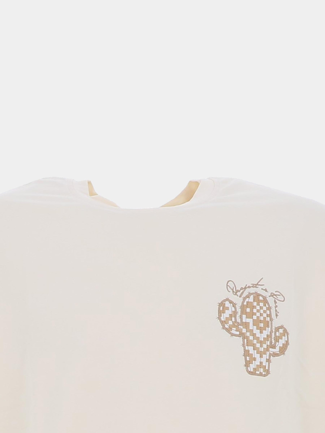 T-shirt cactus brodé beige homme - Project X Paris