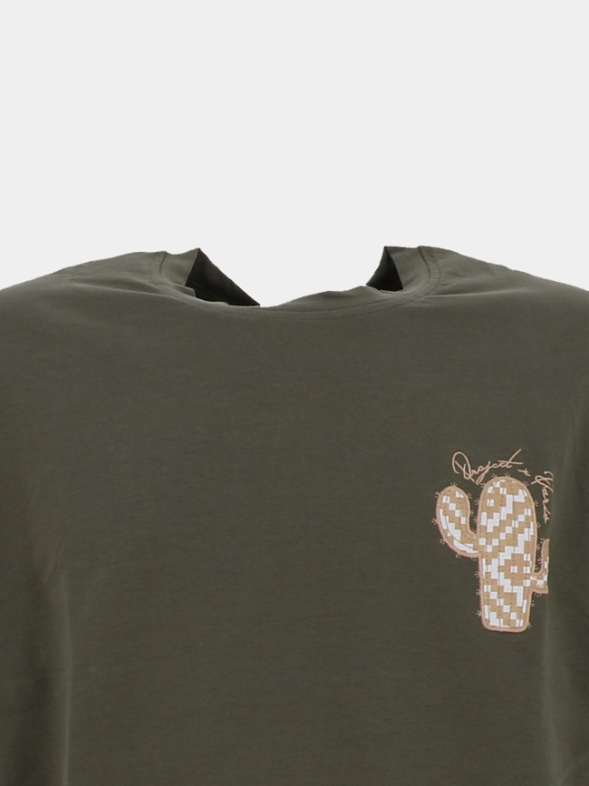 T-shirt logo cactus kaki homme - Project X Paris