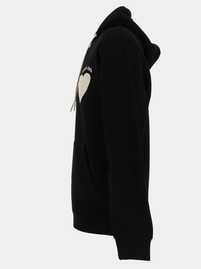 Sweat à capuche cœur noir homme - Project X Paris