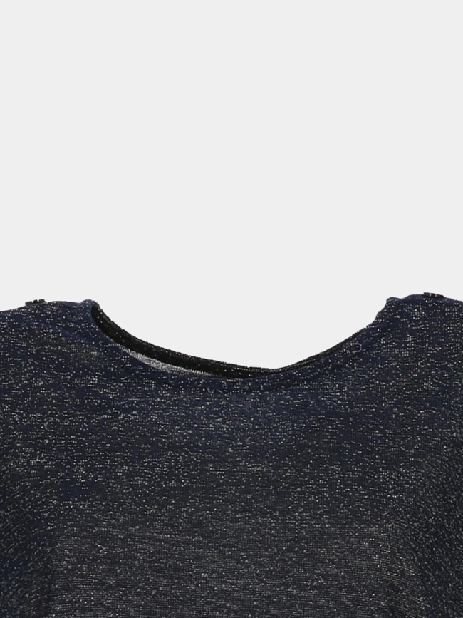 T-shirt pailleté brook bleu marine femme - Vero Moda