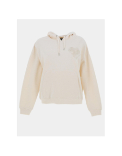 Sweat à capuche all over cœur beige femme - Project X Paris