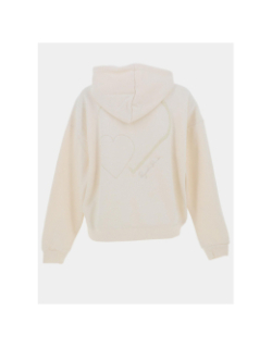 Sweat à capuche all over cœur beige femme - Project X Paris