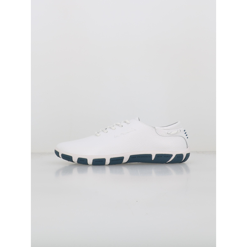 Baskets les marinières blanc bleu femme - Tbs