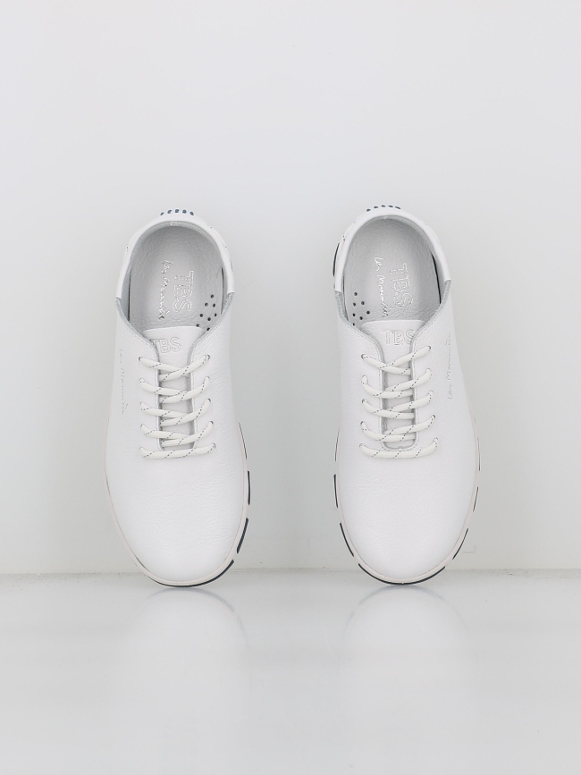 Baskets les marinières blanc bleu femme - Tbs