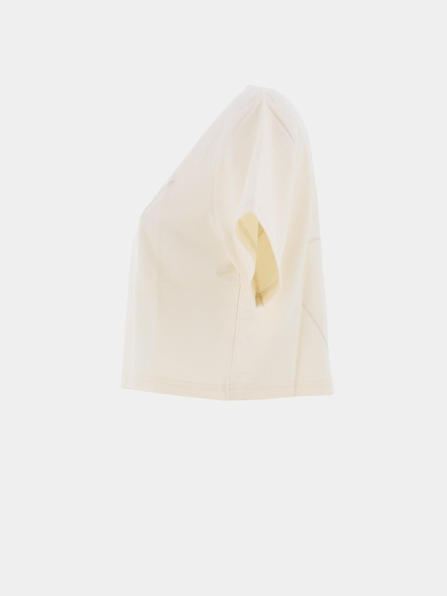 T-shirt cœur brodé blanc écru femme - Project X Paris