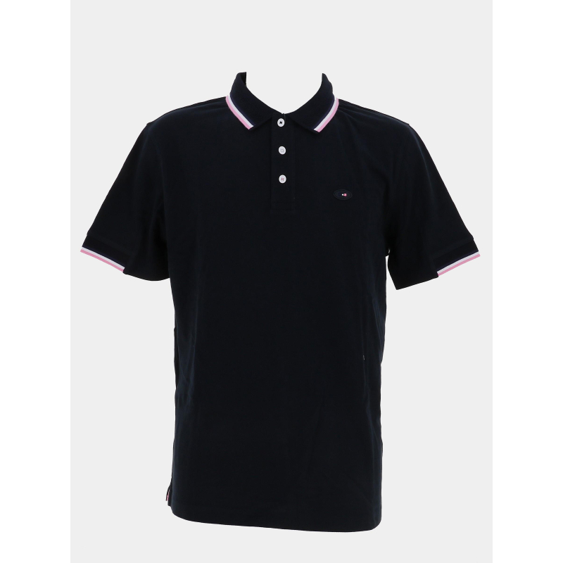 Polo à manches courtes parenthèse ovale bleu marine homme - Eden Park