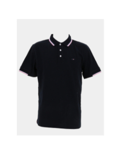 Polo à manches courtes parenthèse ovale bleu marine homme - Eden Park