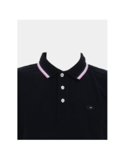 Polo à manches courtes parenthèse ovale bleu marine homme - Eden Park