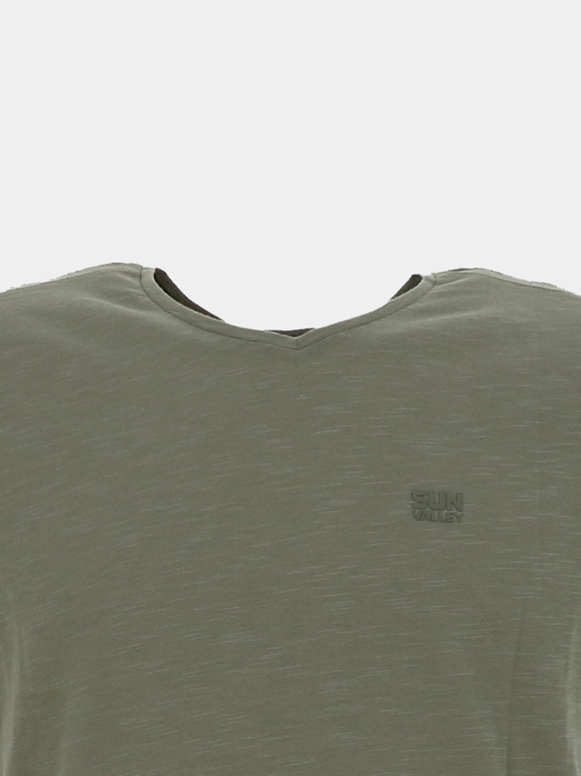 T-shirt à manches courtes cienn kaki homme - Sun Valley