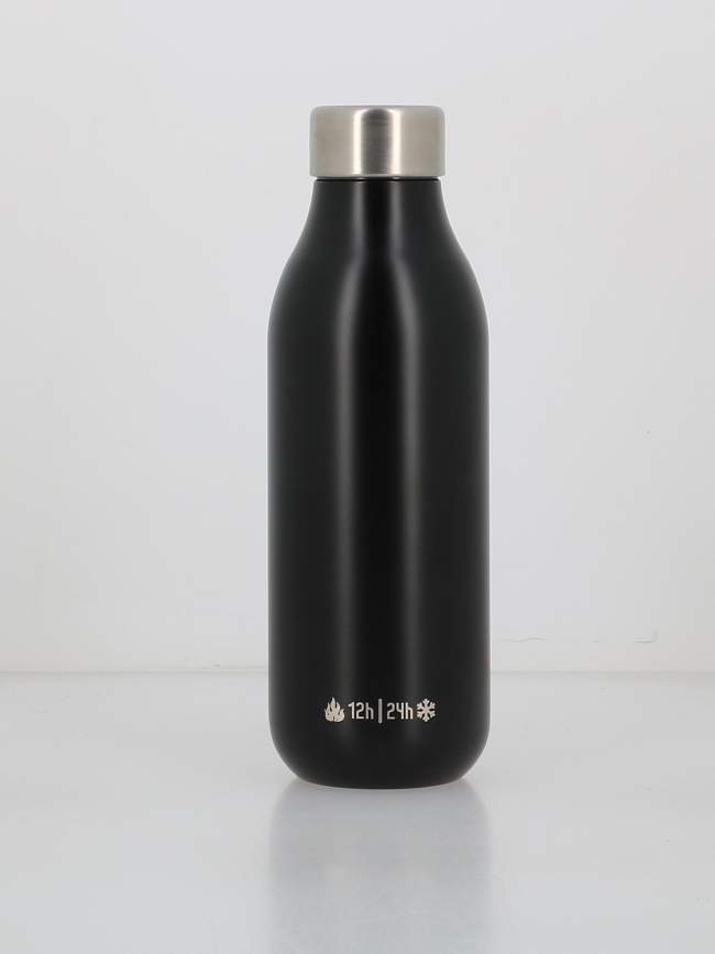 Bouteille isotherme 500ml snoopy 100% happy noir - Les Artistes