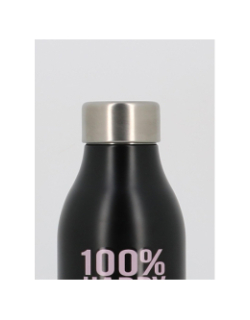 Bouteille isotherme 500ml snoopy 100% happy noir - Les Artistes