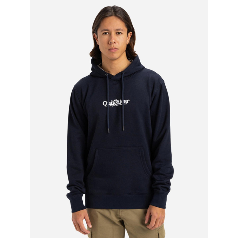 Sweat à capuche fineline bleu marine homme - Quiksilver
