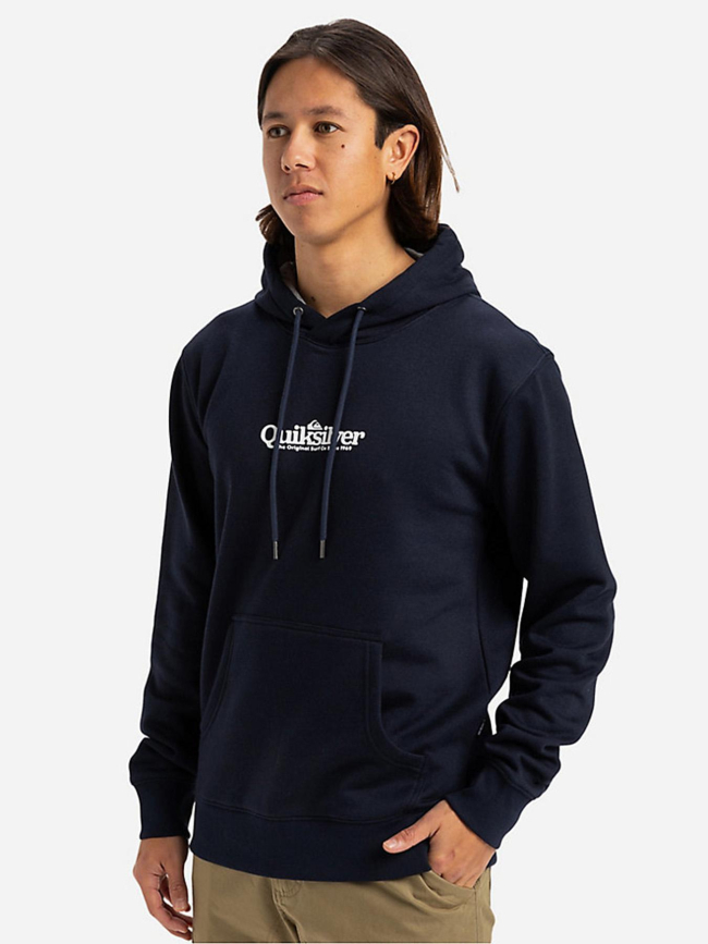 Sweat à capuche fineline bleu marine homme - Quiksilver