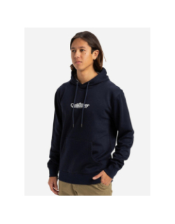 Sweat à capuche fineline bleu marine homme - Quiksilver