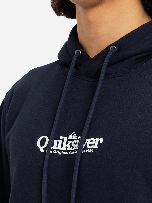 Sweat à capuche fineline bleu marine homme - Quiksilver