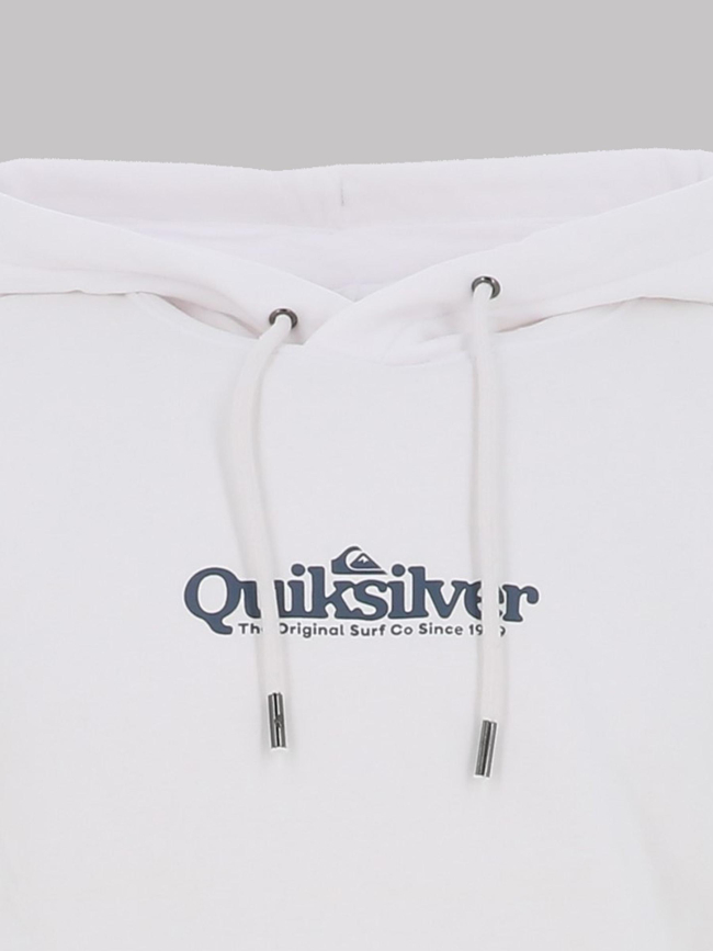 Sweat à capuche fineline blanc homme - Quiksilver