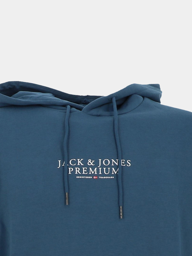 Sweat à capuche bluarchie ocean bleu homme - Jack & Jones