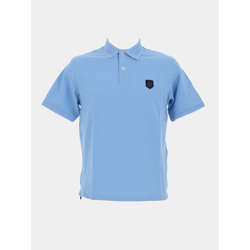 Polo uni blurise bleu homme - Jack & Jones