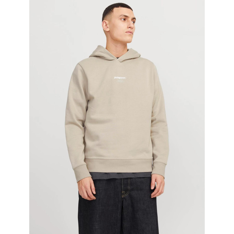 Sweat à capuche jcotarmac camo beige homme - Jack & Jones