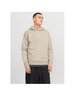 Sweat à capuche jcotarmac camo beige homme - Jack & Jones