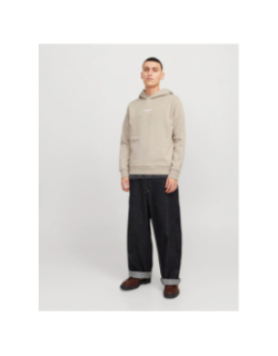 Sweat à capuche jcotarmac camo beige homme - Jack & Jones