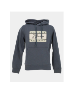 Sweat à capuche frederiksberg box gris homme - Jack & Jones