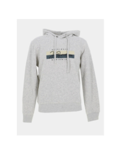 Sweat à capuche frederiksberg box gris chiné homme - Jack & Jones