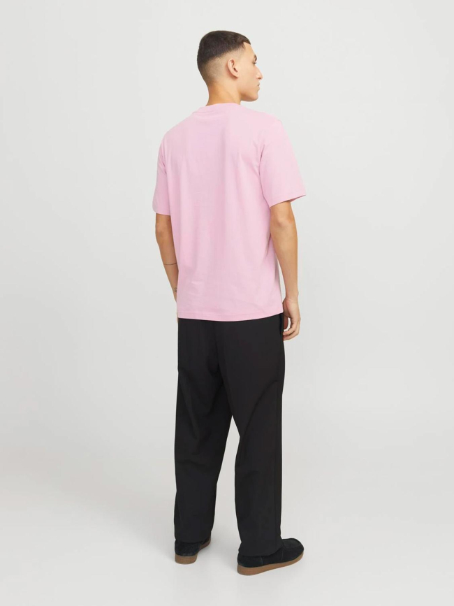 T-shirt à manches courtes archie rose homme - Jack & Jones