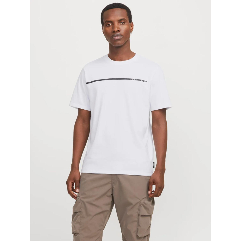 T-shirt fusion full branding blanc homme - Jack & Jones