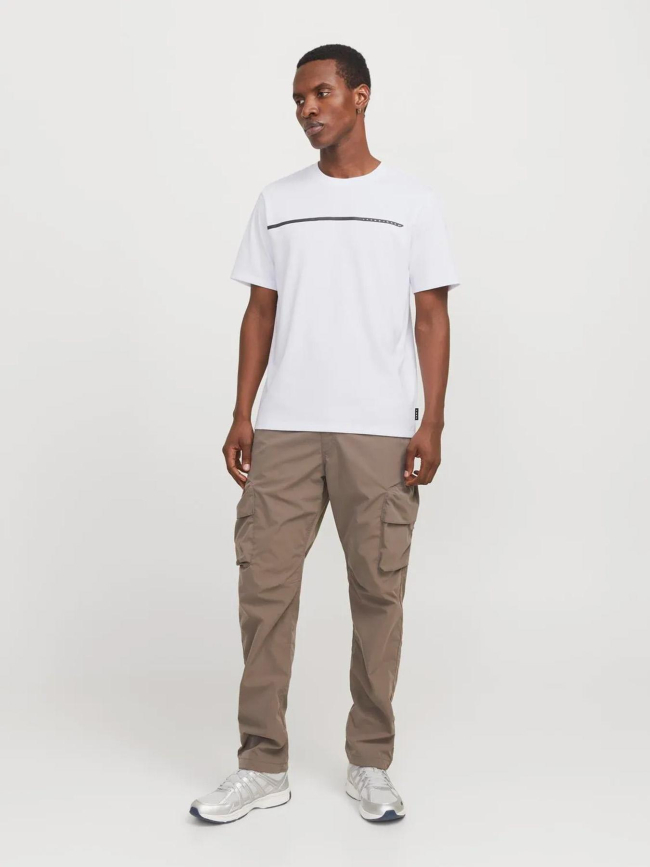 T-shirt fusion full branding blanc homme - Jack & Jones