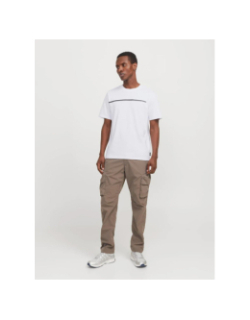 T-shirt fusion full branding blanc homme - Jack & Jones