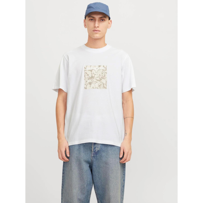 T-shirt tarmac camo blanc homme - Jack & Jones