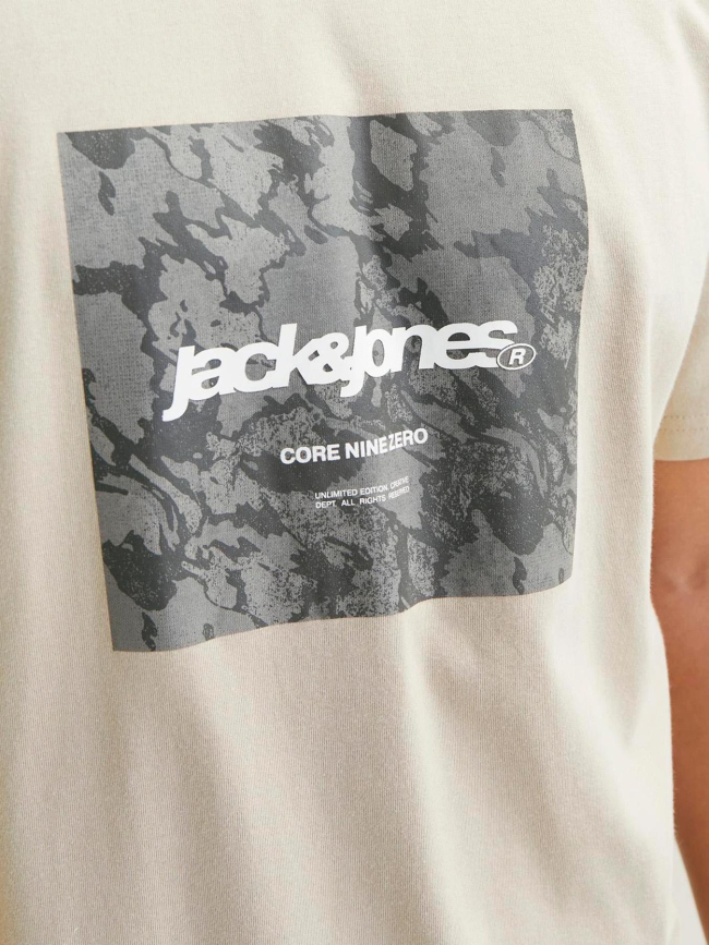 T-shirt tarmac camo beige homme - Jack & Jones