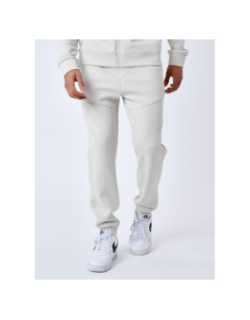 Pantalon de Jogging bande logo signature beige homme - Project X Paris