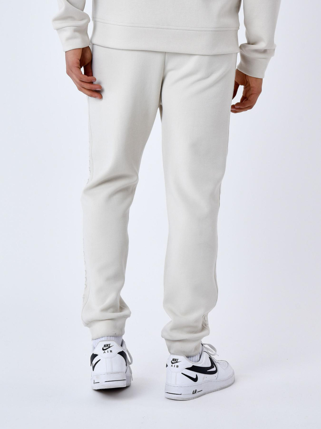 Pantalon de Jogging bande logo signature beige homme - Project X Paris