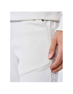 Pantalon de Jogging bande logo signature beige homme - Project X Paris