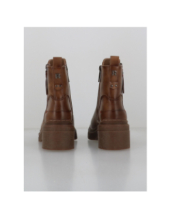 Boots zippées marron femme - Refresh