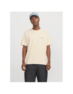 T-shirt à manches courtes jorsplit beige homme - Jack & Jones