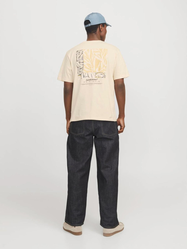 T-shirt à manches courtes jorsplit beige homme - Jack & Jones