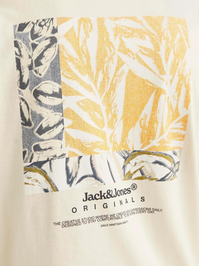 T-shirt à manches courtes jorsplit beige homme - Jack & Jones