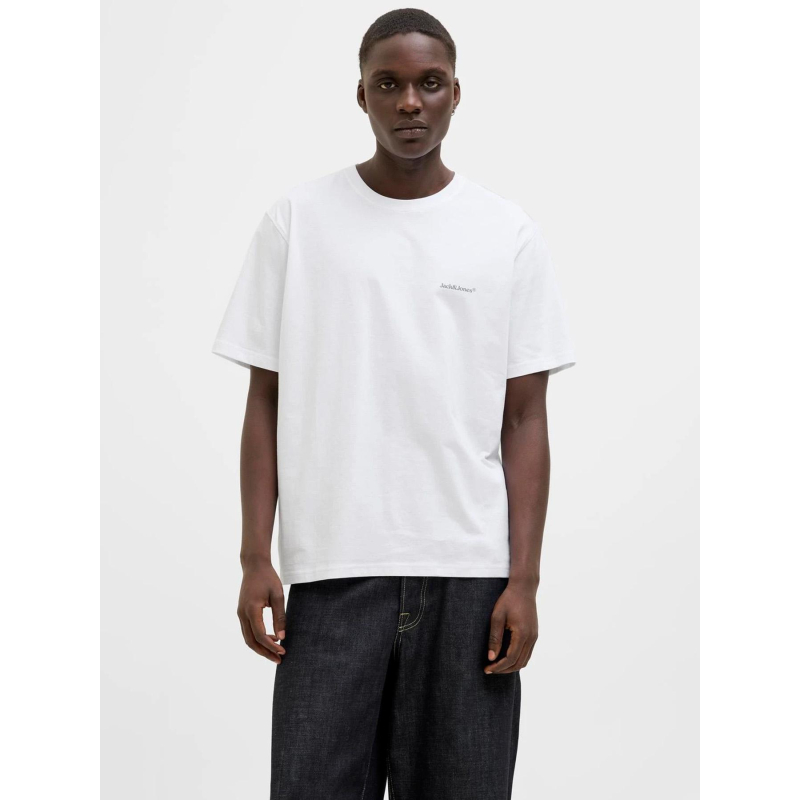 T-shirt à manches courtes jorsplit blanc homme - Jack & Jones