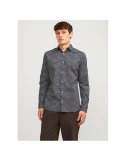 Chemise imprimée blackpool bleu marine homme - Jack & Jones