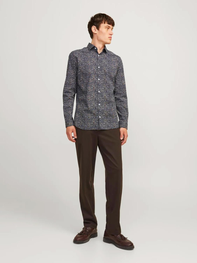 Chemise imprimée blackpool bleu marine homme - Jack & Jones