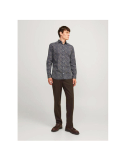 Chemise imprimée blackpool bleu marine homme - Jack & Jones