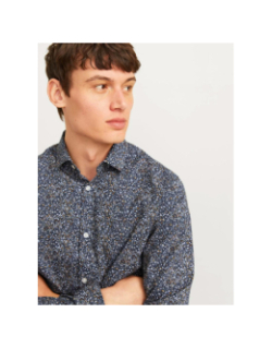 Chemise imprimée blackpool bleu marine homme - Jack & Jones