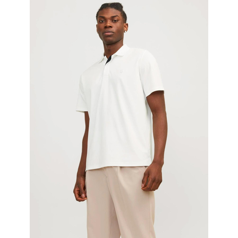 Polo à manches courtes jprccrodney blanc homme - Jack & Jones