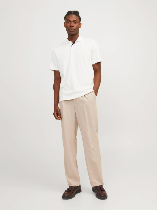 Polo à manches courtes jprccrodney blanc homme - Jack & Jones